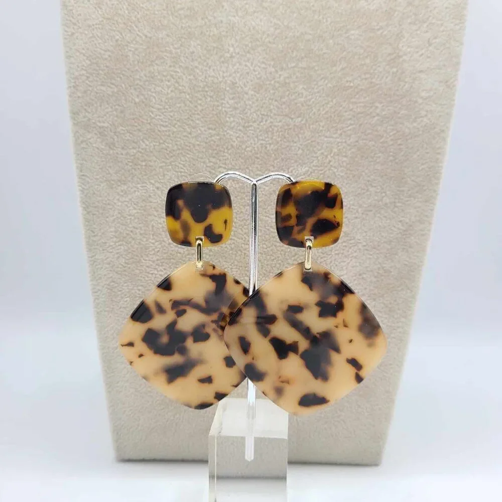 Baublebar Tortoise Square Drop Earrings